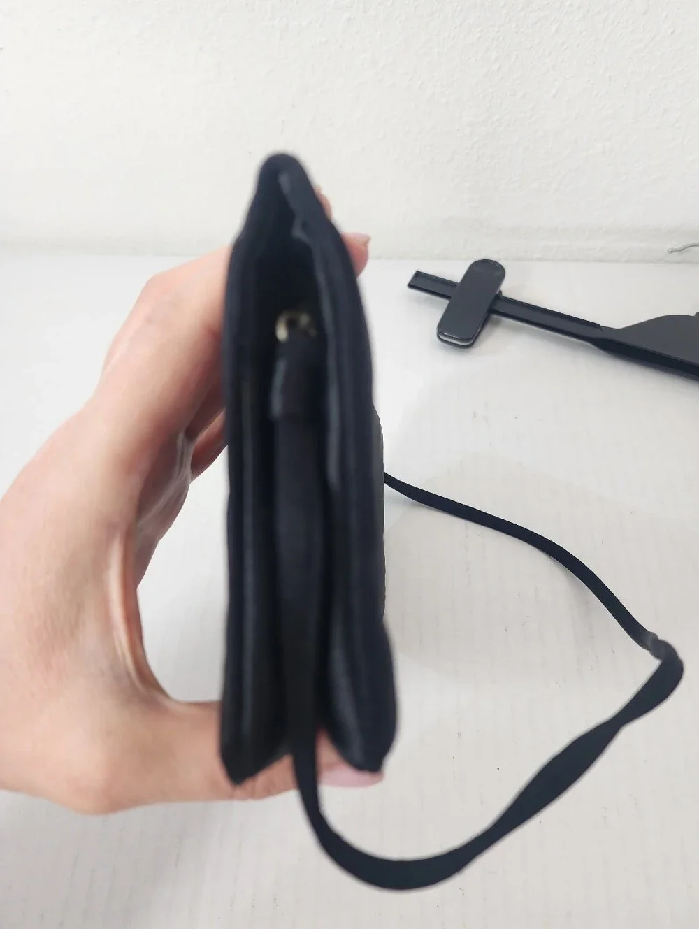 Vintage Y2K Jimmy Choo Black Silk Satin Crystal Bow Evening Clutch Bag